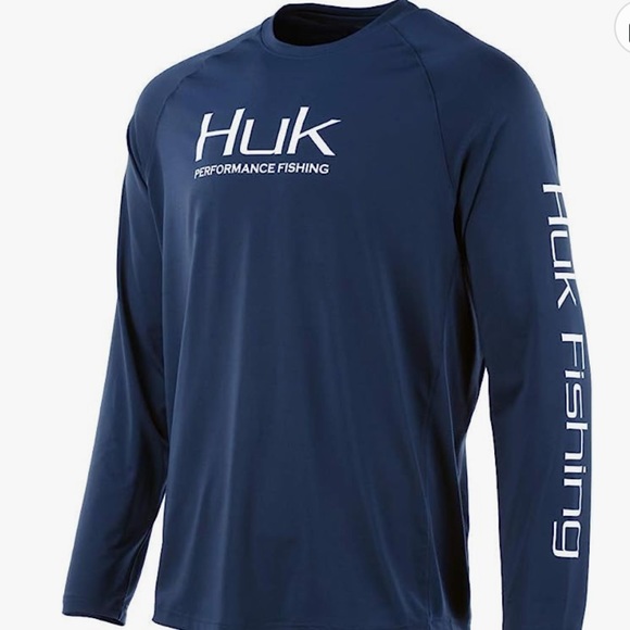 Huk Performance Fishing Vented Long - Picture 1 of 3